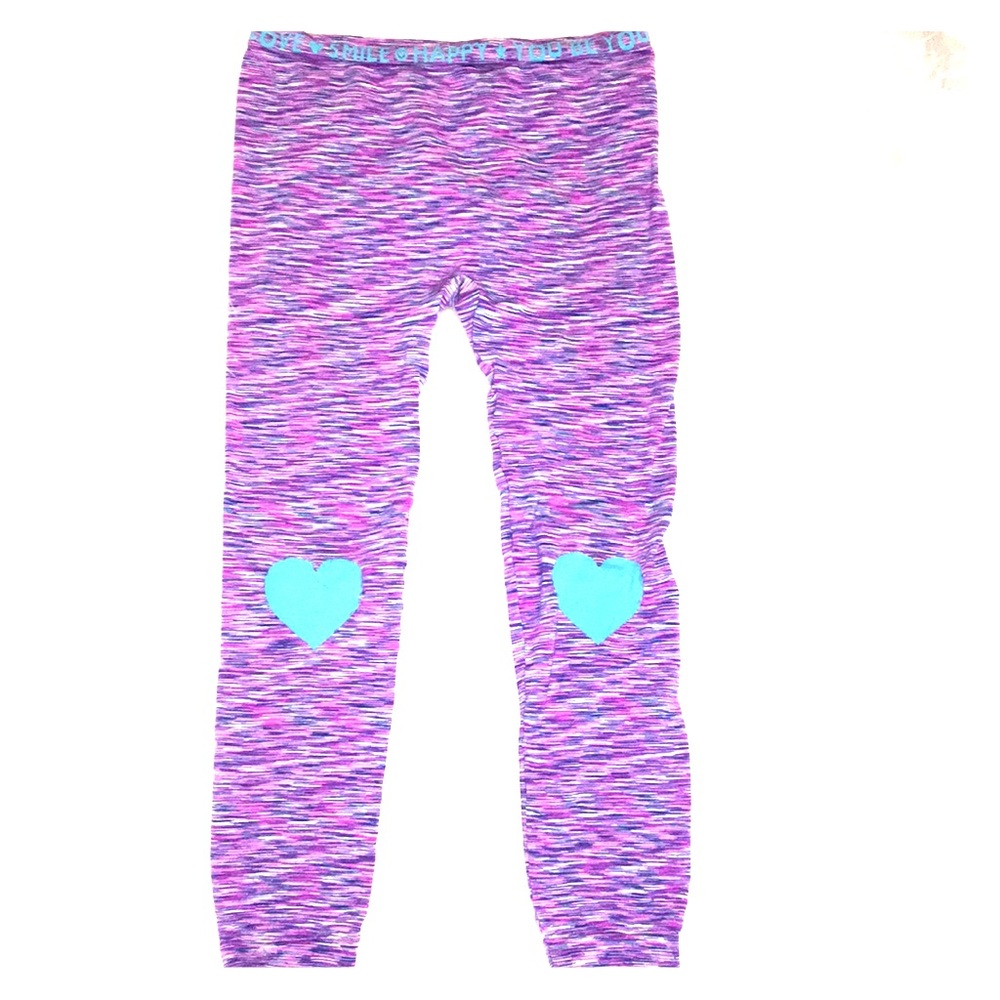 purple athletic leggings